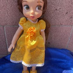 Used DISNEY Belle Beauty Beast Animator 16" Doll ~