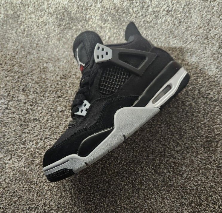 Jordan 4 Black Canvas