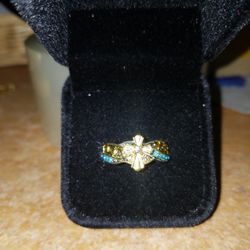 Size 7 Cross Ring Sterling With Engravimg Inside
