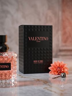 Valentino Uomo Born in Roma Coral Fantasy — Black & Coral Gift Presentation