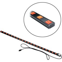 Middle Atlantic PDT-2020TL-NS 20-Amp PDT Thin Power Strip with (20) Outlets and NEMA L5-20p Plug