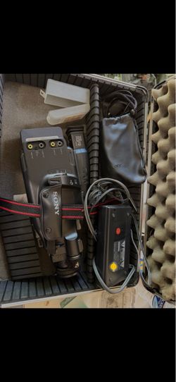Sony Camcorder with Case and Accessories