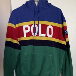 Vintage Style Polo Ralph Lauren Hoodie SMALL