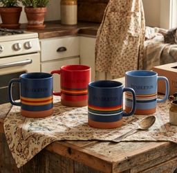 Pendleton National Parks Collectible Mug Set 18oz - Set of 4 Stoneware Coffee Cups NIB