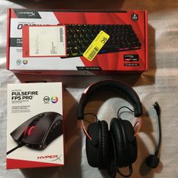Full Set Of HyperX Gaming Accessories 