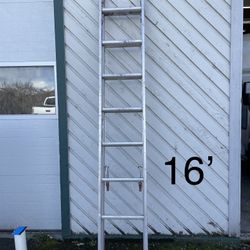 16 Foot Werner Brand, 200 Pound Rated Extension Ladder