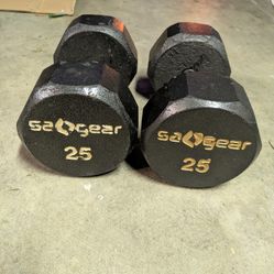 2x 25lb Dumbbells