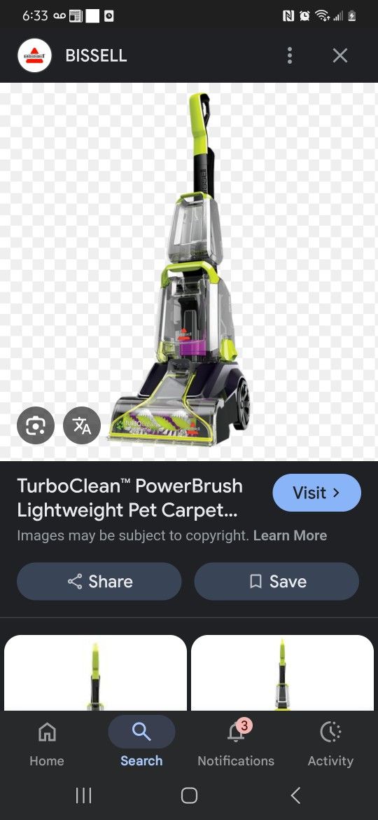 Bissell Turbo Power Brush Model # 29878