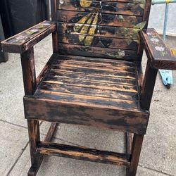 Solid Wood Rocking Chair 