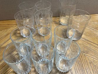 vintage assorted juice glasses 12 vintage assorted juice glasses