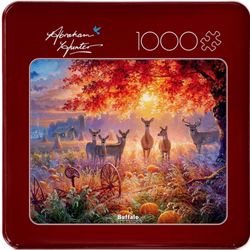 Buffalo Games Abraham Hunter 1000-Piece Jigsaw Puzzle Tin