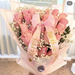 25 Pink Roses