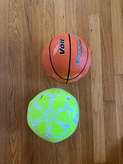 Adidas Soccer ball and basketball