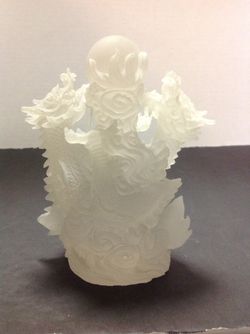 Clear crystal Statue