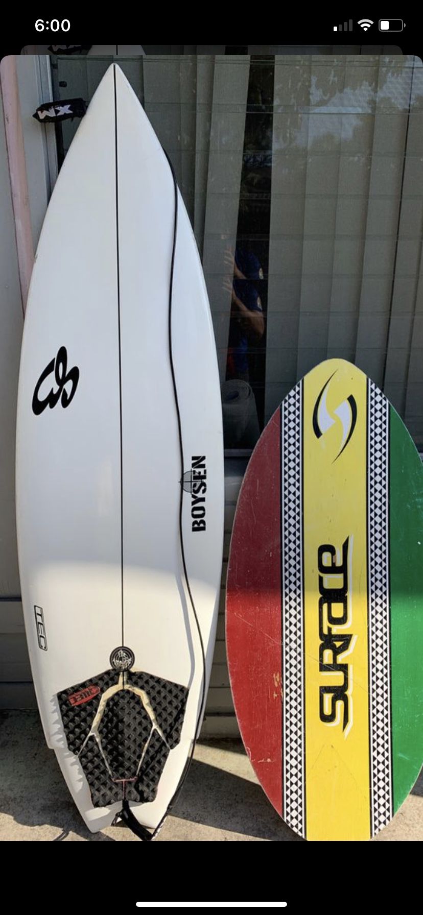5’8” Boysen TEC Surfboard