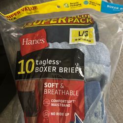 Men’s Boxer briefs Hanes $15 For 10