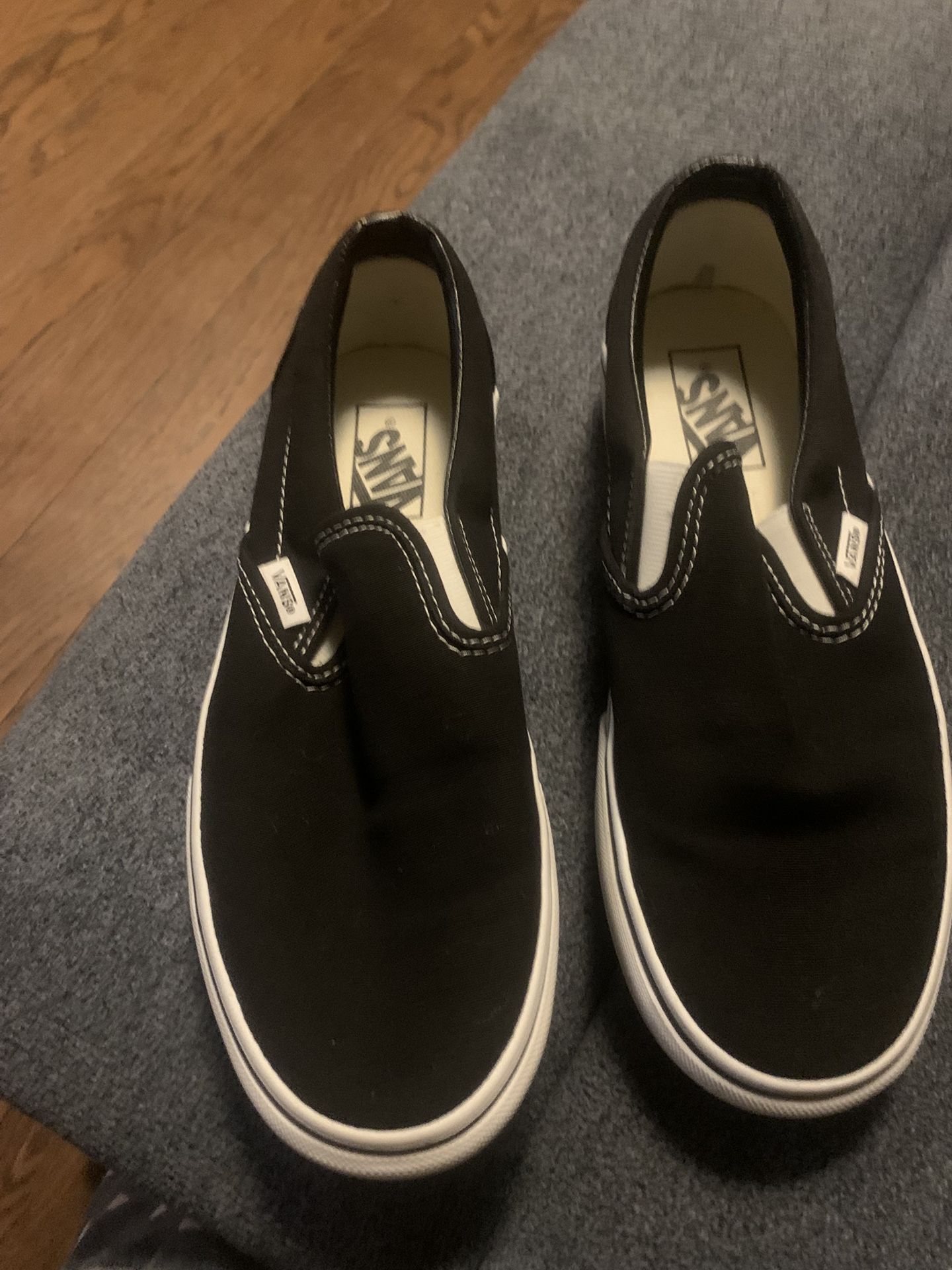 black slip on vans