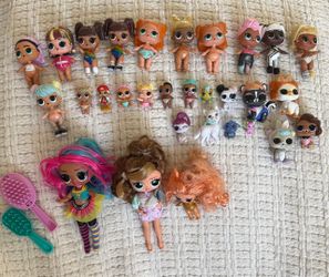 lol dolls and assorted pets lot