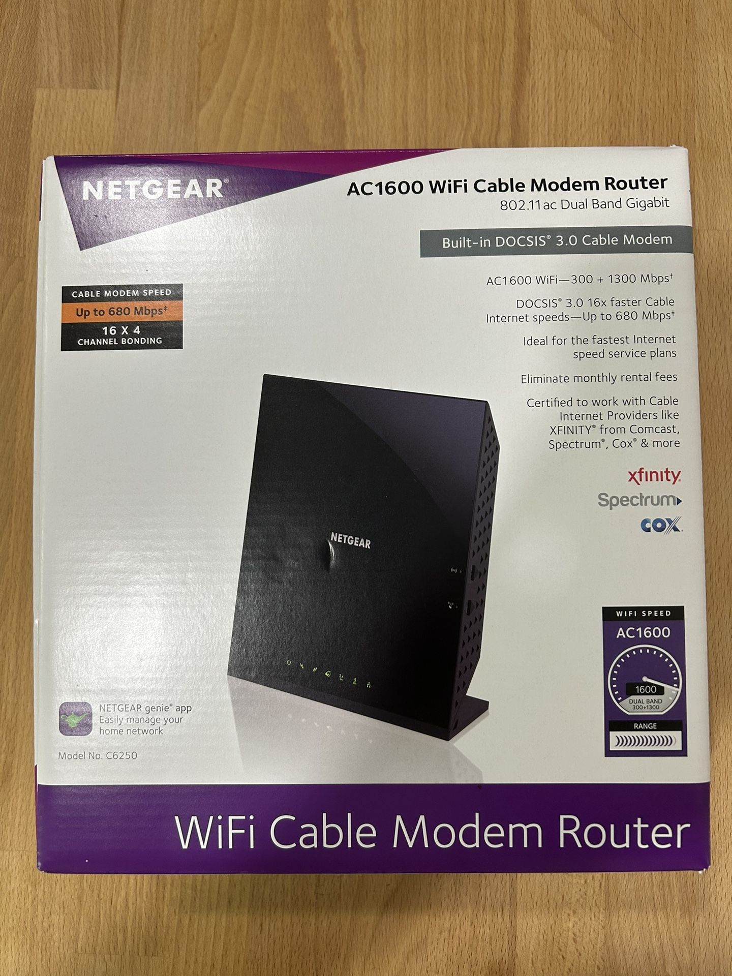 Netgear AC1600 WiFi Cable Modem Router