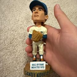 Sandy Koufax Los Angeles Dodgers Bobblehead – Hall of Fame Inductee 1972 – With Box 