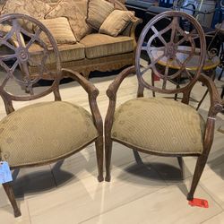 Wood Antique Accent Chair Pair Sale!!!