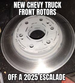 Silverado Escalade Take-off Front Rotors