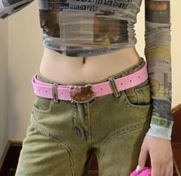 New Y2k Sanrio Hello Kitty Leather Belt 