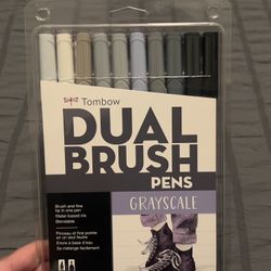 Tombow Dual Brush Pens (Grayscale)