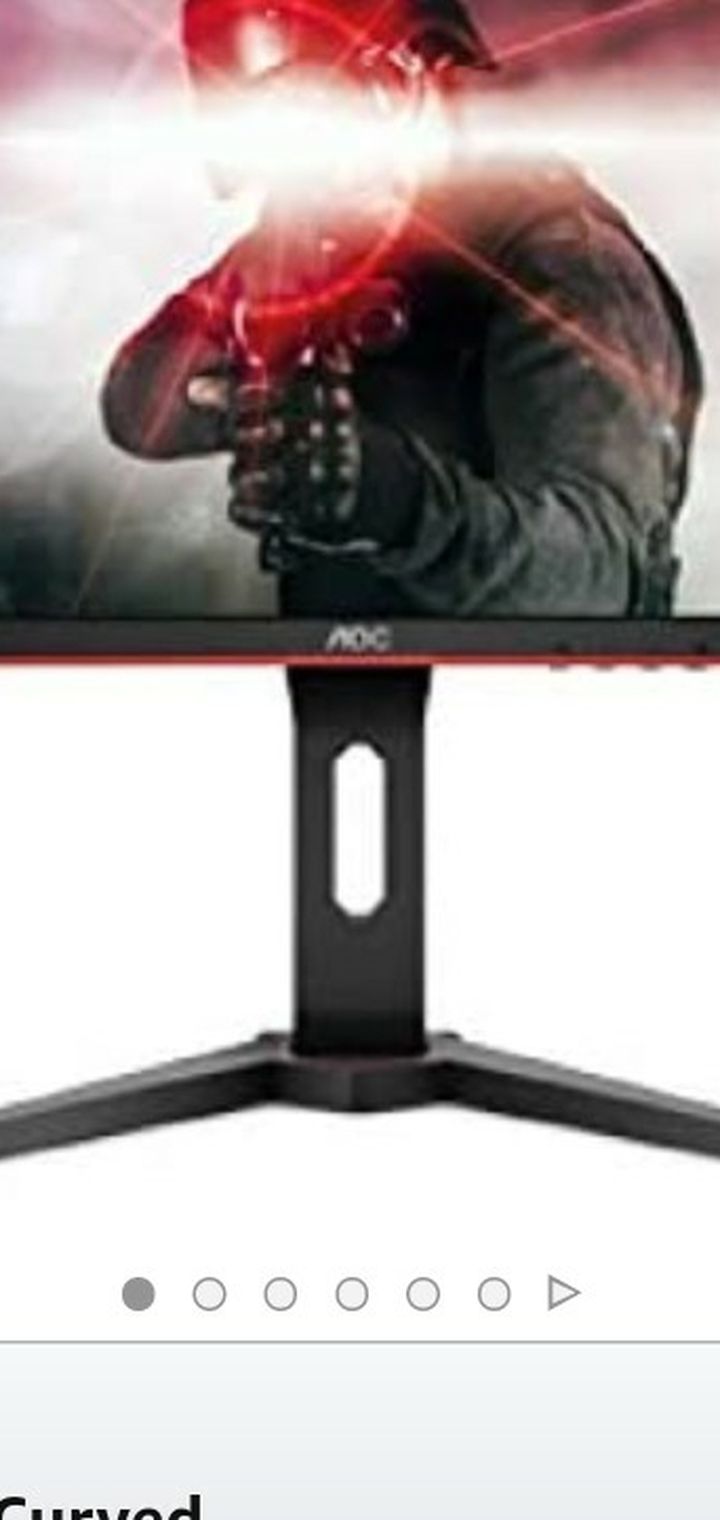 GAMING MONITOR - 144hz 1ms 24" Curved Screen - ZERO DEAD PIXELS - Comes With The Box