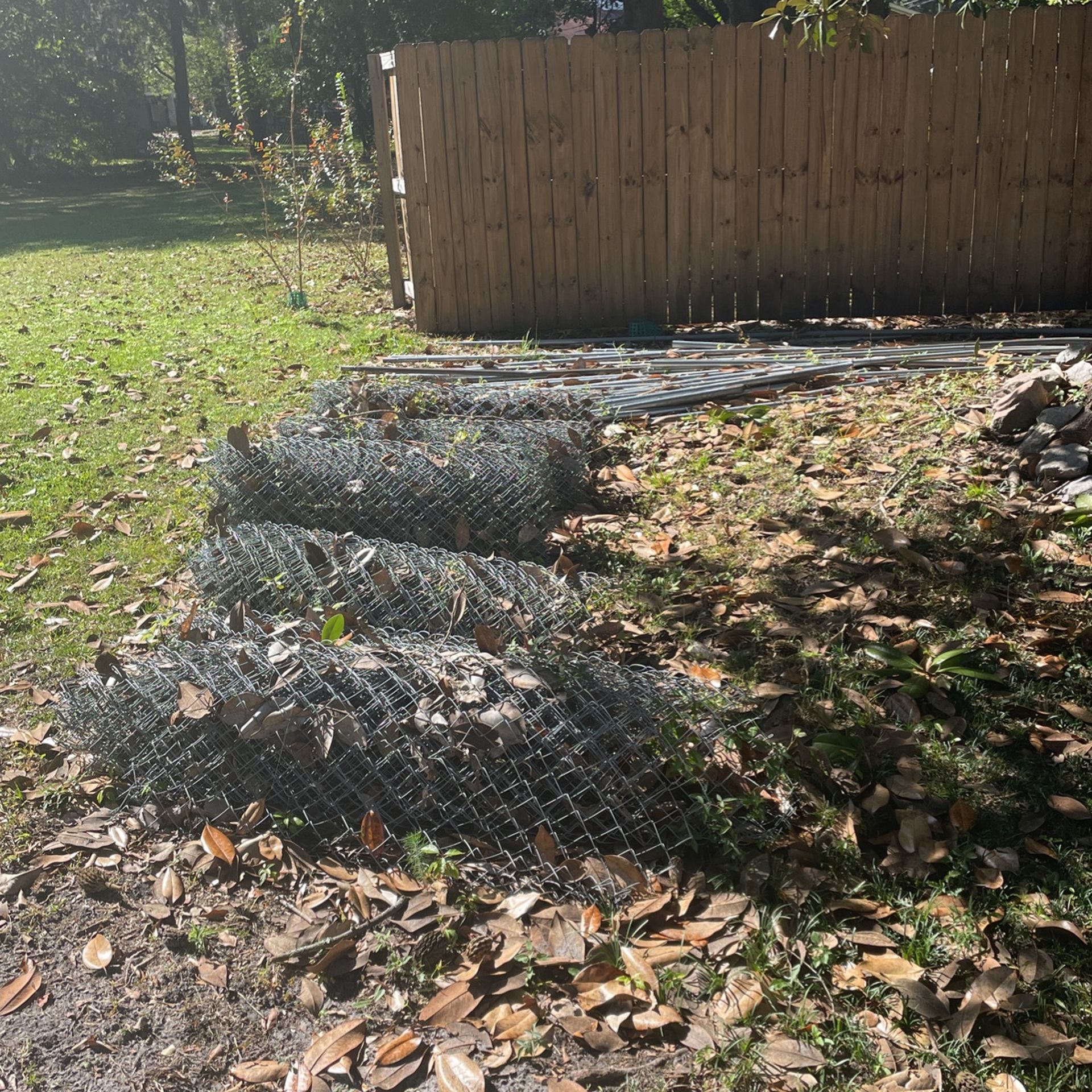 Chain Link Fence.