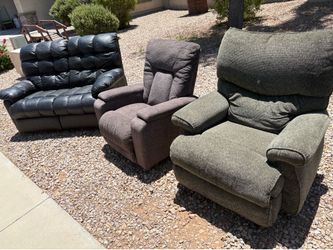 Couch and recliners