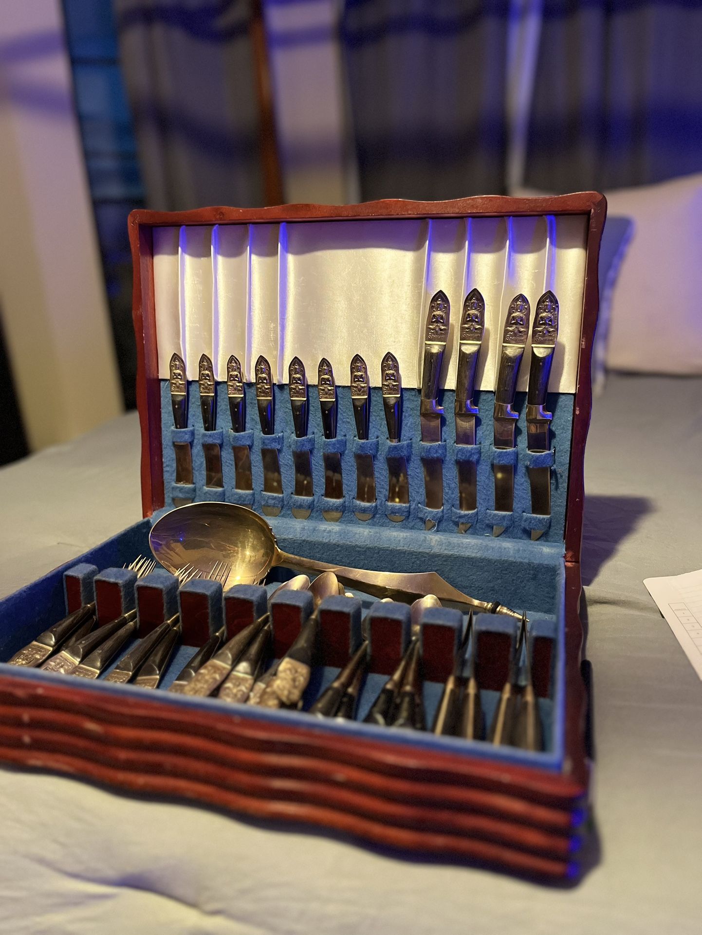 Antique Gold Plated Silverware
