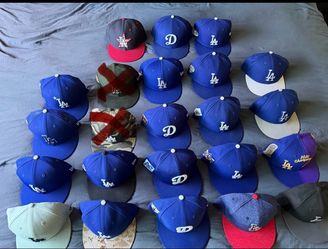 Collection of Dodgers Hats - Size 7 3/4. 21x hats