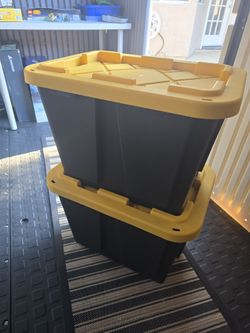 Black Bins 12 Gallon x2