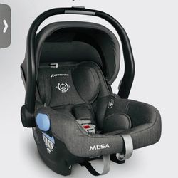 Premium UPPAbaby MESA Infant Car Seat + Base – Jordan Edition (Merino Wool Charcoal Mélange)