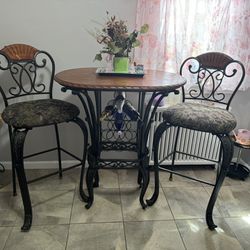 High Table With Two Chairs