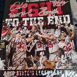 Ohio State Buckeyes National Championship Team Signed Autograph Smith Howard Sawyer Day Egbuka 