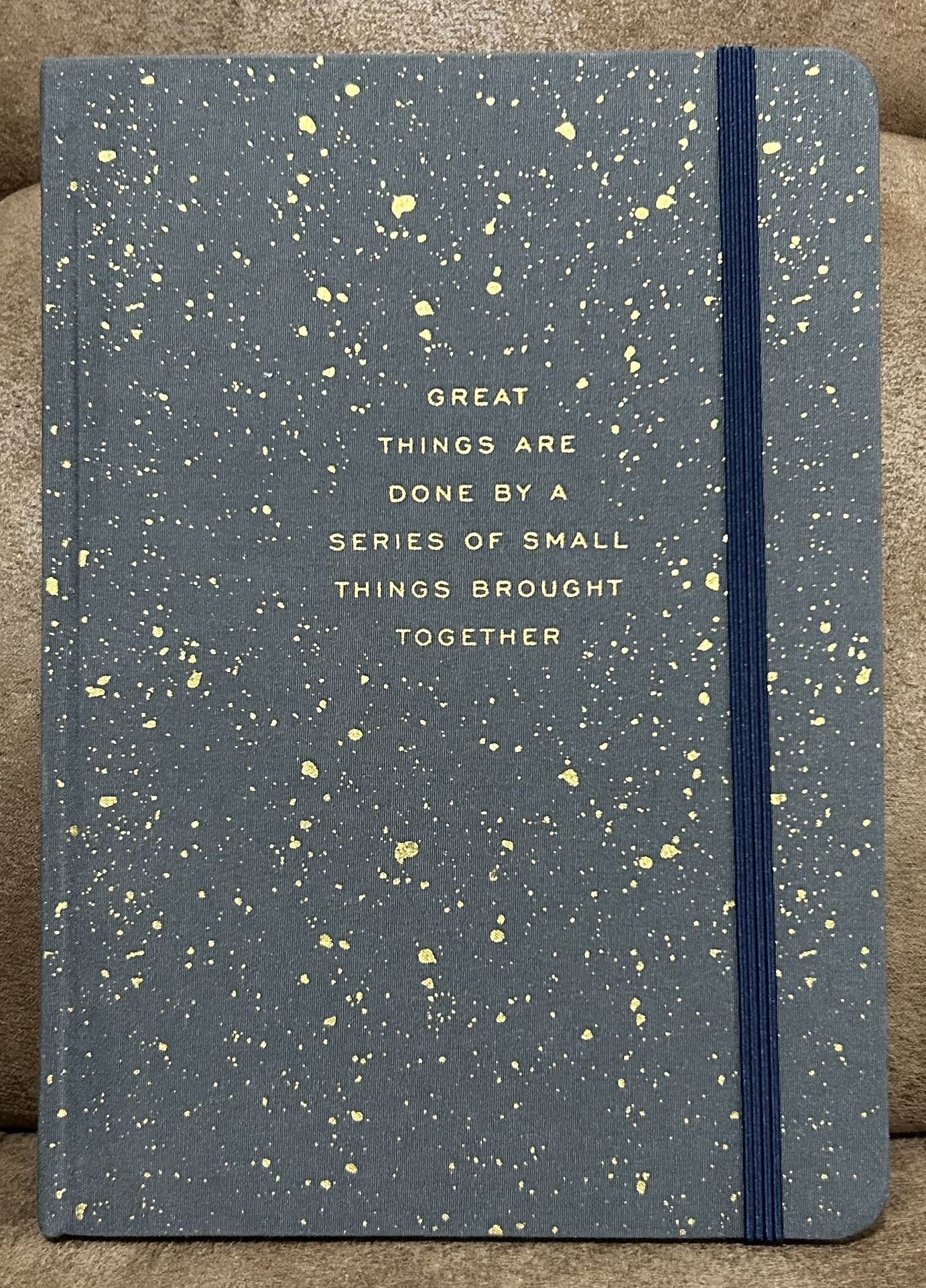 Navy Blue & Gold Splatter Notebook/ Journal