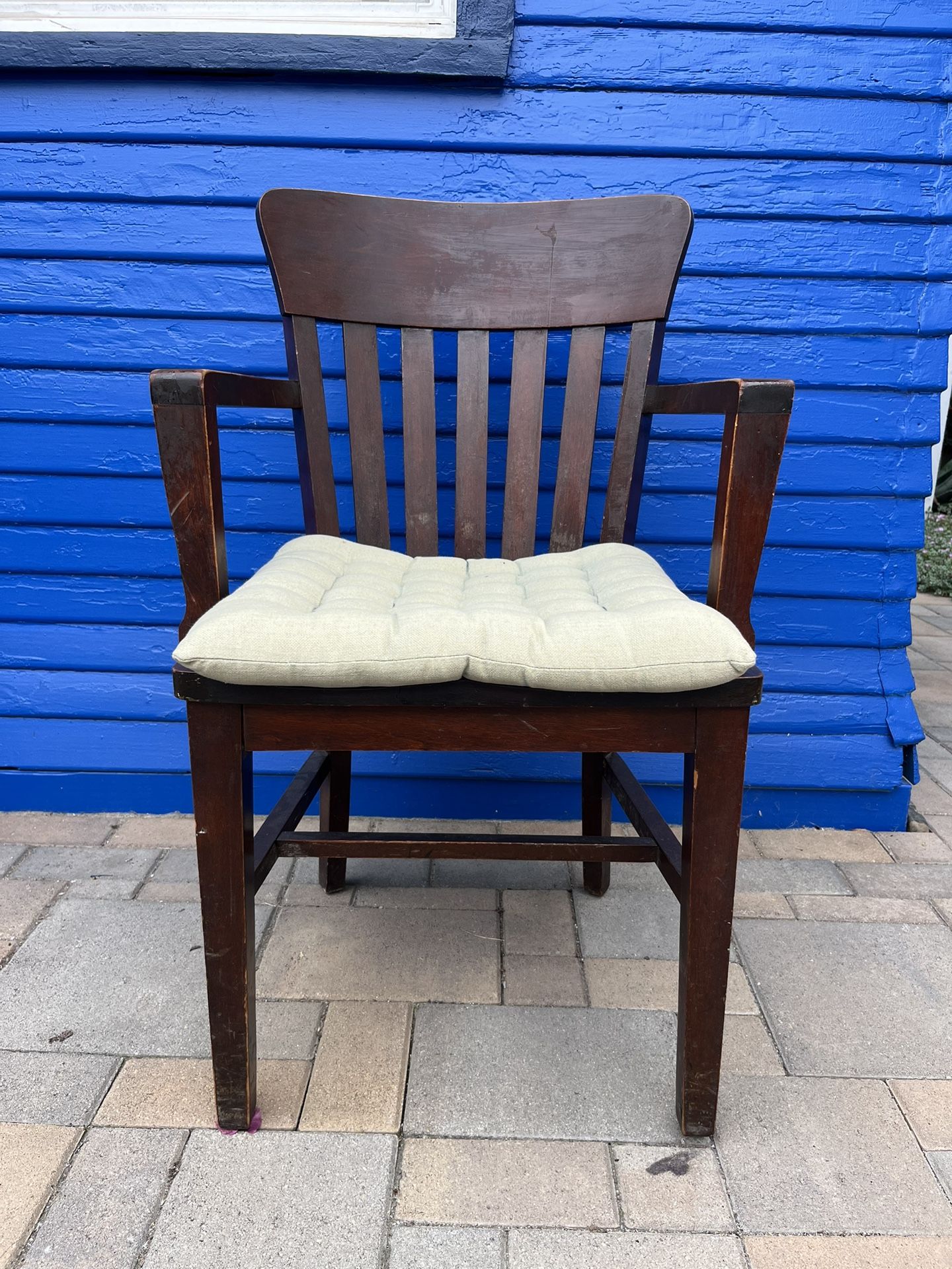 Old Wood Arm Chair