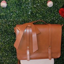ECOSUSI Briefcase for Women Messenger Backpack PU Leather 14 inch Laptop Bag Satchel Computer Bag for College Business Travel