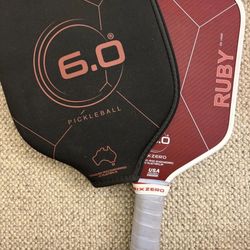 Six Zero Ruby 14mm Pickleball Paddle