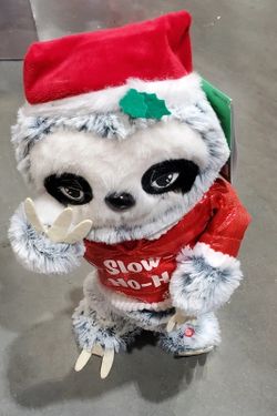 Holiday Living Animated Singing Dancing Christmas Sloth Toy 825177