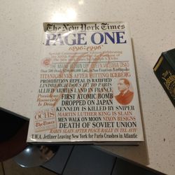 The New York Times Page One 