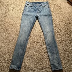 Ksubi Van Wrinkle Jeans ‘Sky High Metallic  