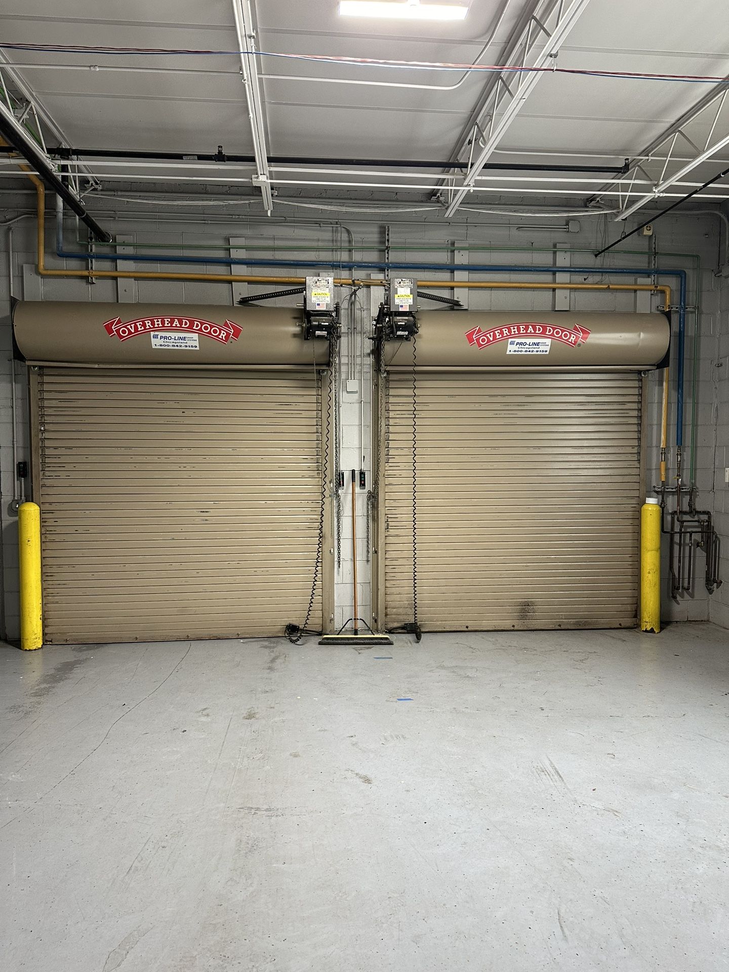 8x8 Roll Up Metal Doors Powered-2available