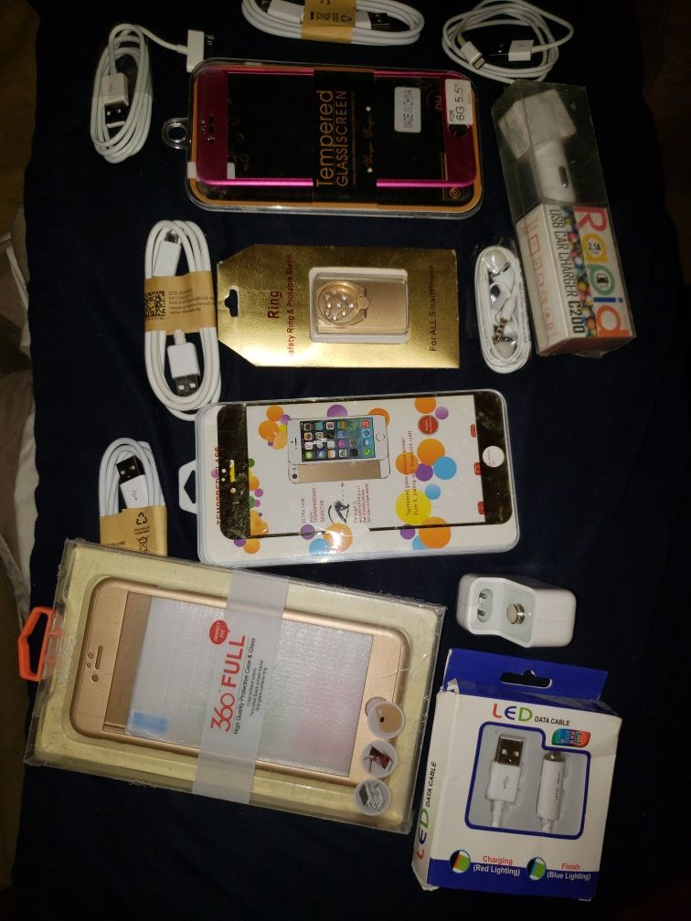 iPhone 6 and android chargers cases