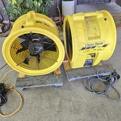 Dry Air Technology Yellow Clean Force Air Mover WORKING GREAT 120V YOU CAN TEST IT BEFORE PURCHASE FOR ANY QUESTION TEXT ME PLEASE
