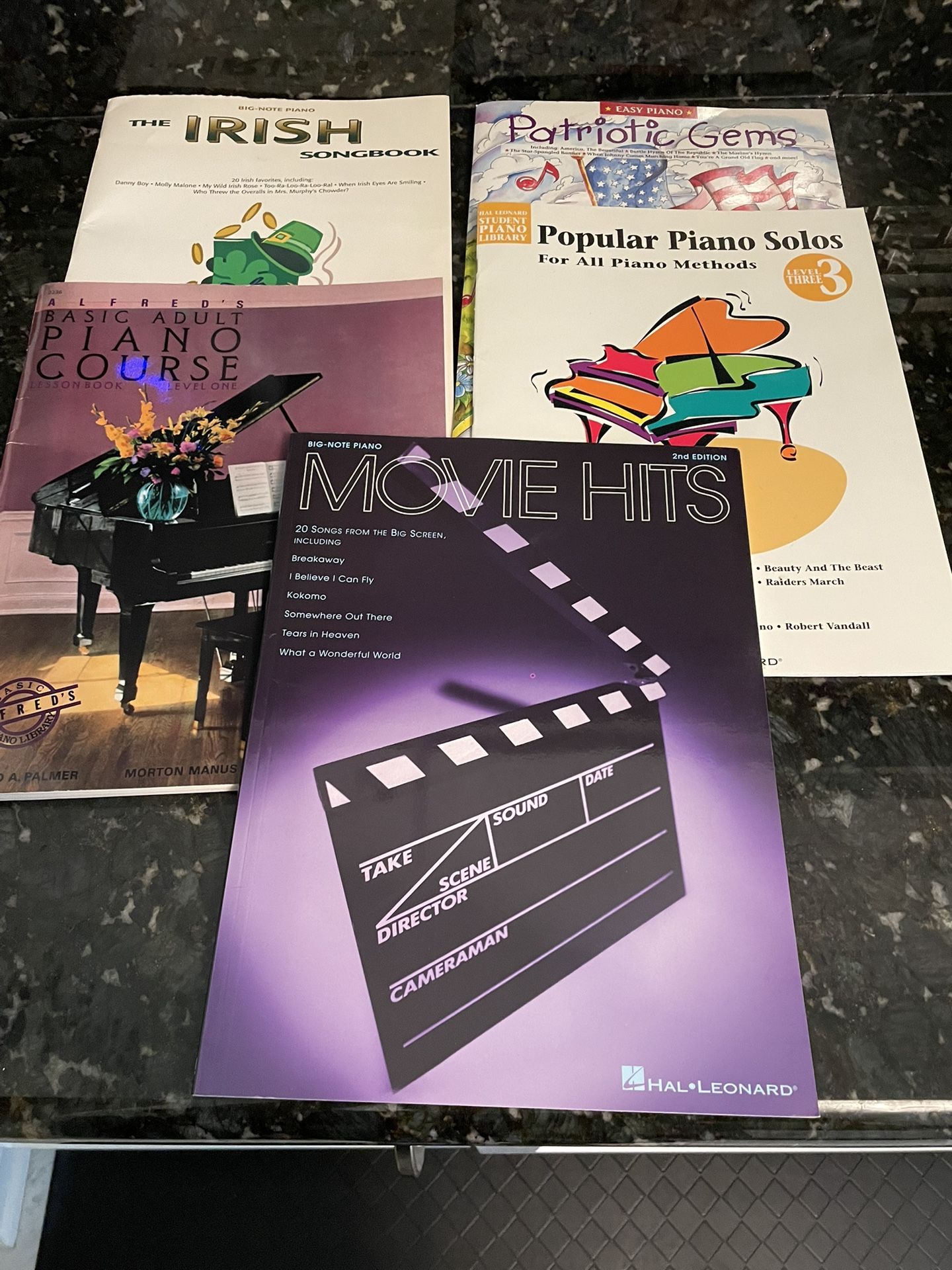 Sold as a Set of Five Books For Playing The Piano