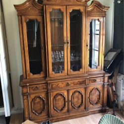 Thomasville Decorum China Cabinet Closed Deck and Buffet