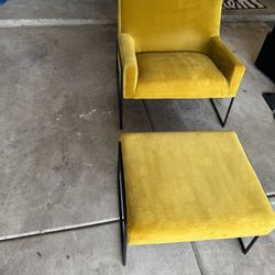 Article Regis Velvet Lounge Chair 